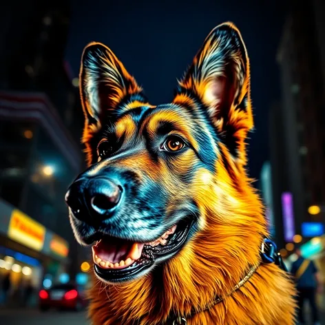 german shepherd barking