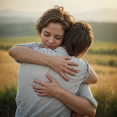 Person hugging each other