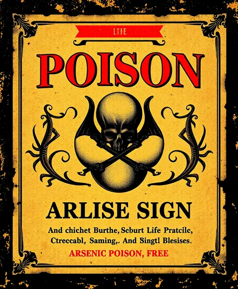 arsenic poison free printable