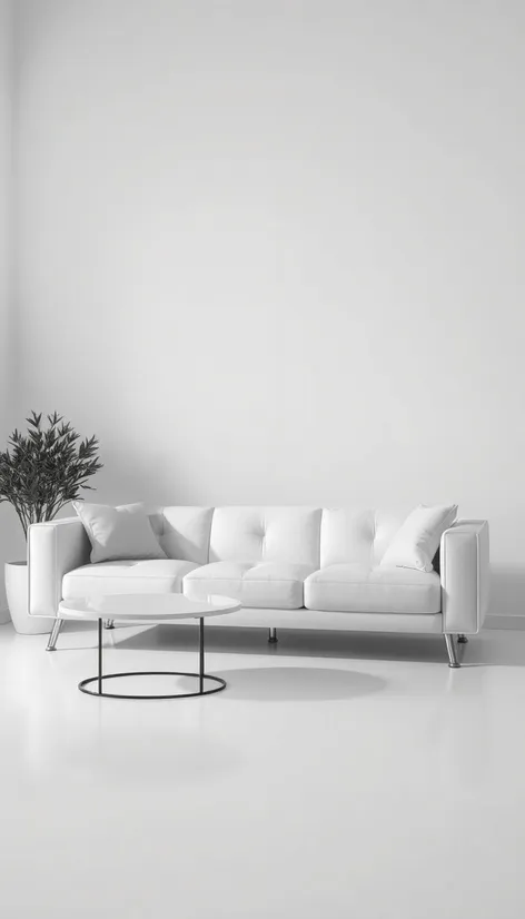 white modern couch