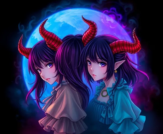 girls with horns