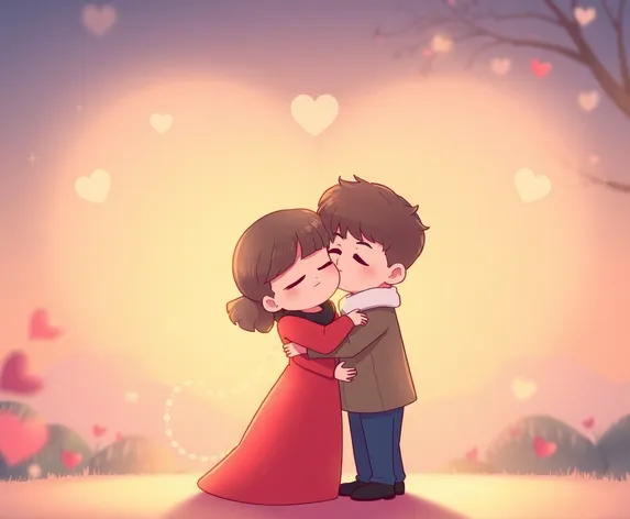 hug and kissing gif