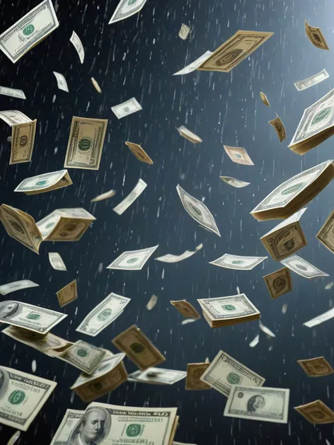 raining money