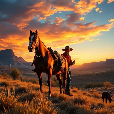 cowboy and horse images