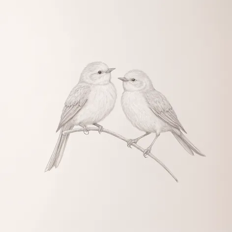 birds pencil drawing