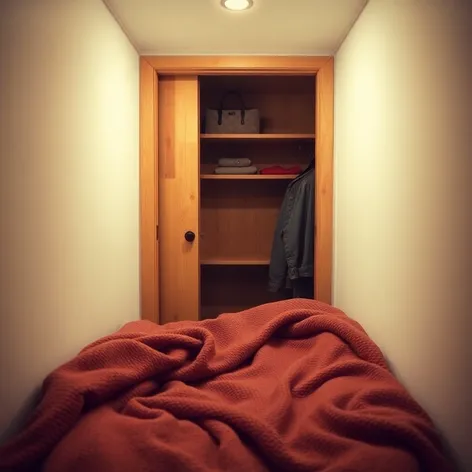 bed inside closet