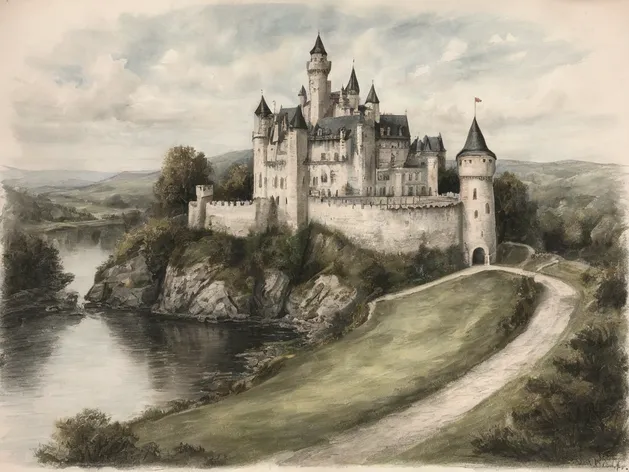 castle drawing