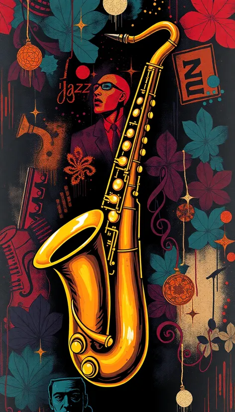 saxophone drawing