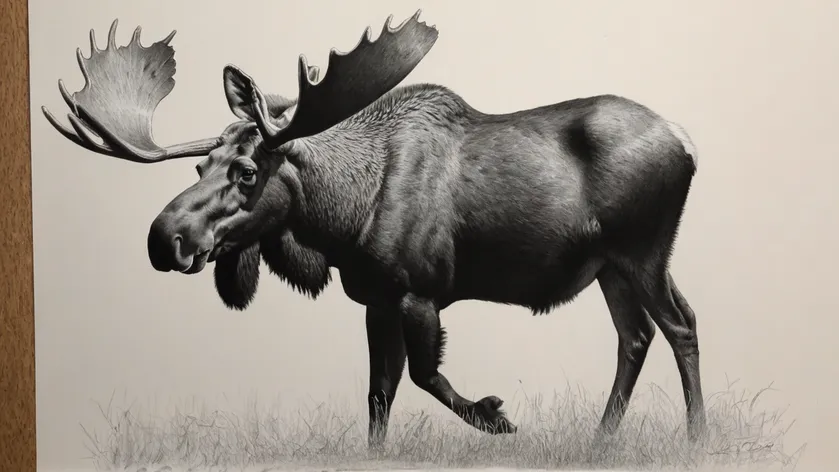 moose drawing