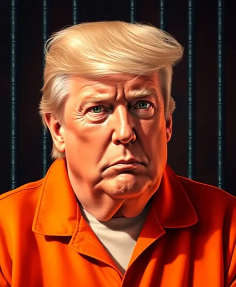 trump in an orange