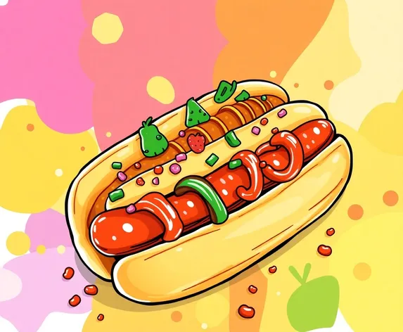 hotdog clipart