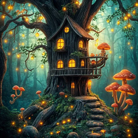 enchanted forest treehouse