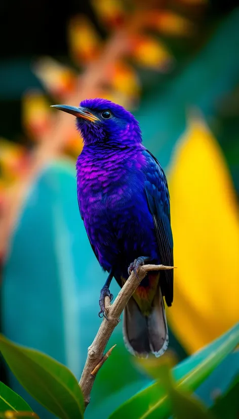 purple bird