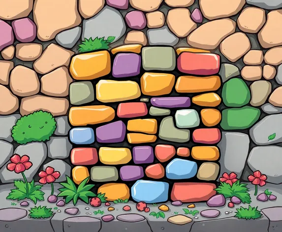 stone wall cartoon