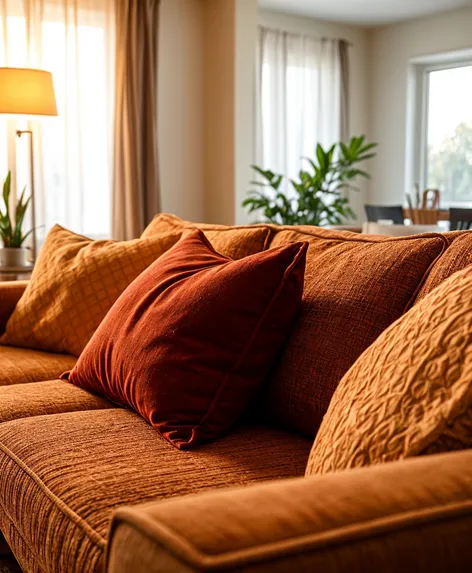 sofa with pillows