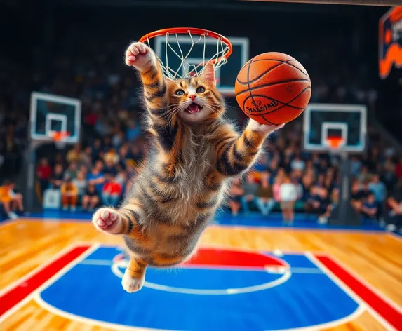 cat dunking