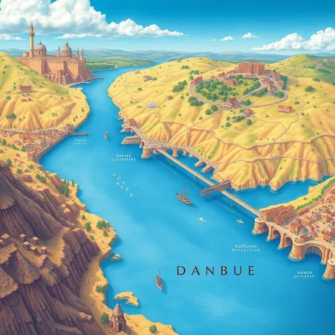 map of danube river