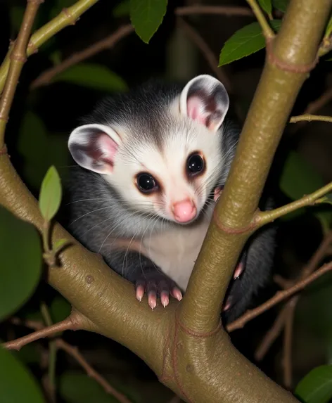 are opossums blind