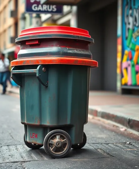 garbage can with wheels