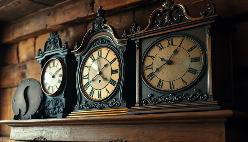 old mantelpiece clocks