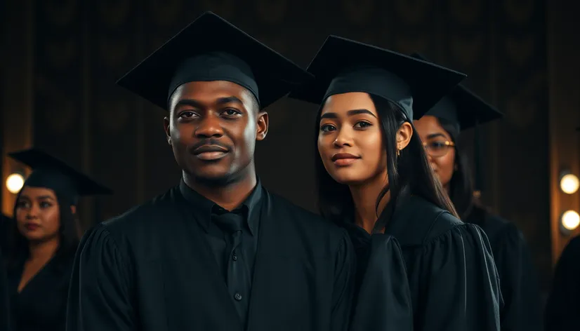 black graduates photoshoot