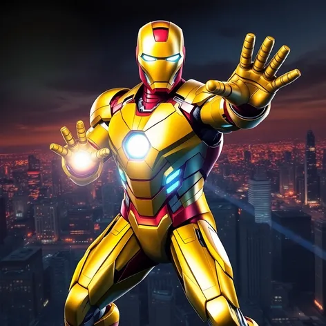 yellow iron man