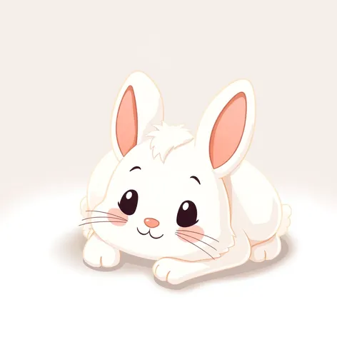 easter bunny cartoon laying