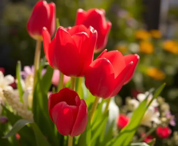 red tulips