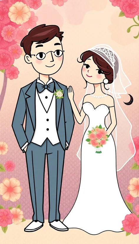 clipart bride groom and