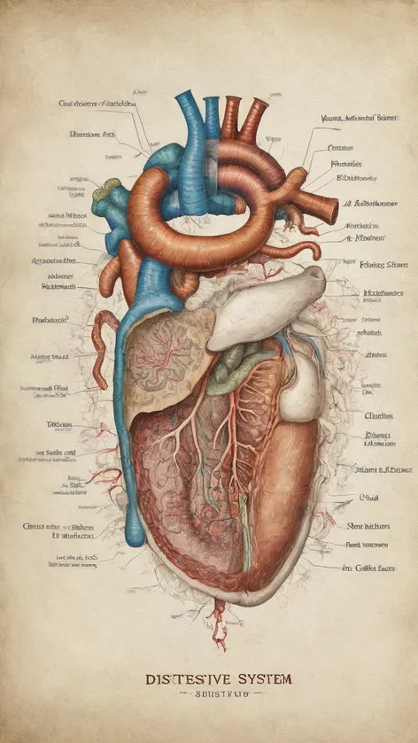 digestive system drawing