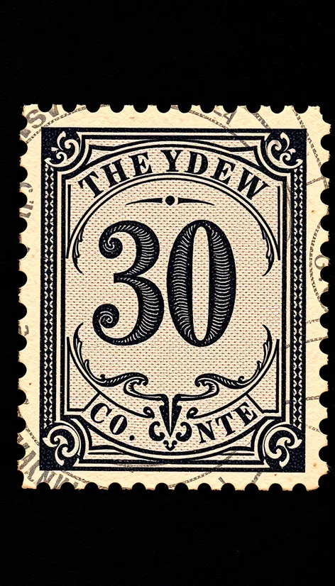 vintage 30 cent stamp