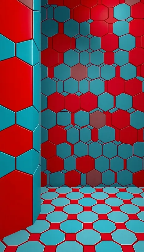 red bluemint hex modern