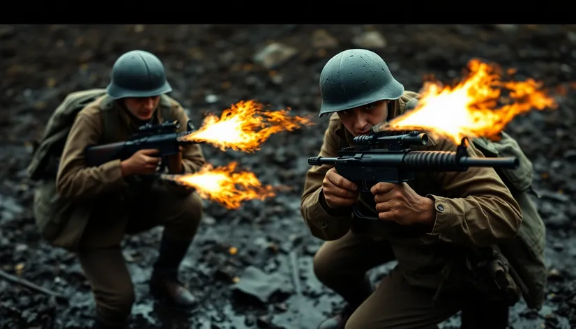 allied soldiers with captured