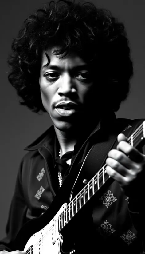 jimi hendrix black and