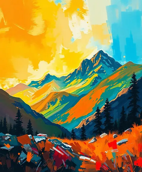 mountains canvas wall art