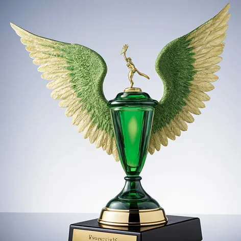 big green detailed trophy