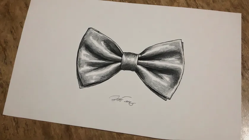 bow tie drawing