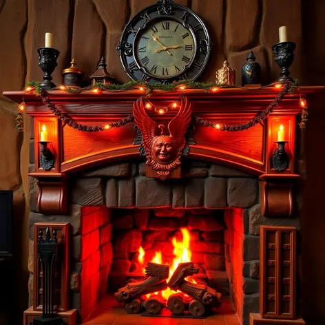 fireplace mantle