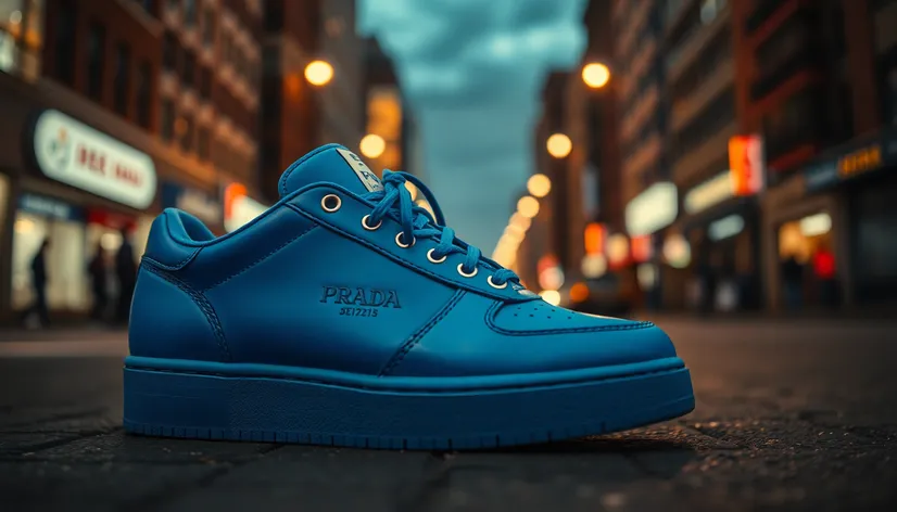 blue prada sneakers