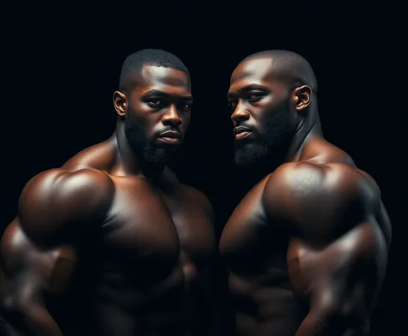 black muscled men