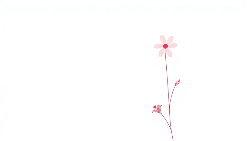 simple flower line art