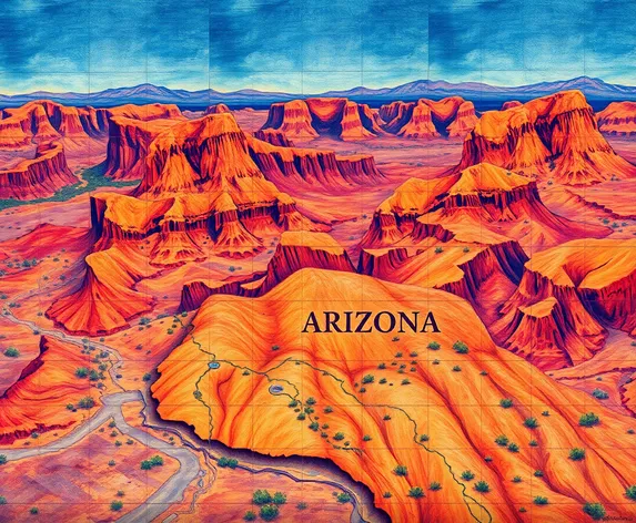 road map of arizona