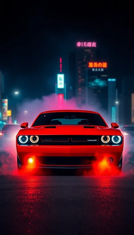 blood red dodge challenger