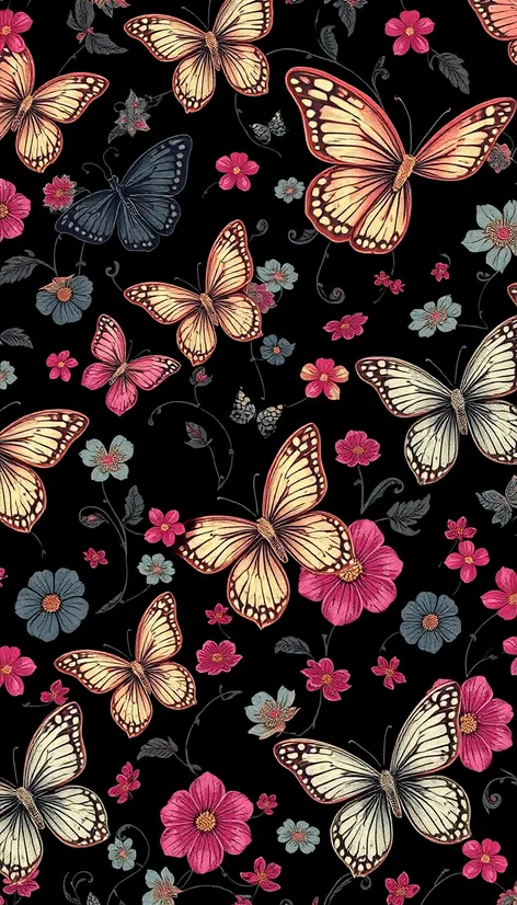 butterfly wallpaper decor