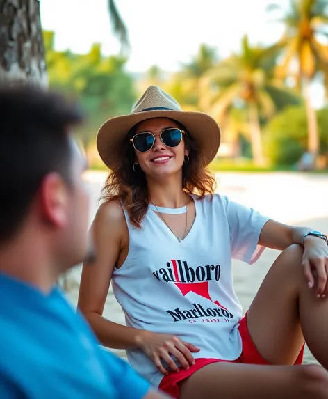 marlboro red shorts