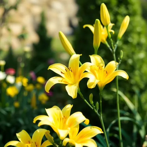 yellow lilies