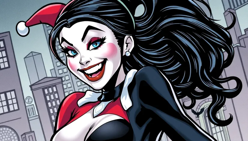 harley quinn black hair