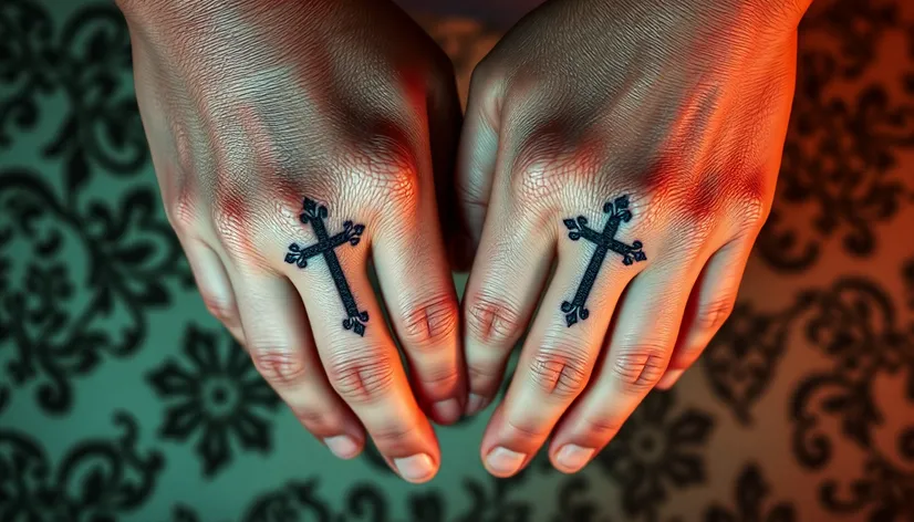 cross tattoos for hand