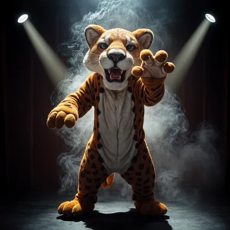 cougar mascot costume disappears