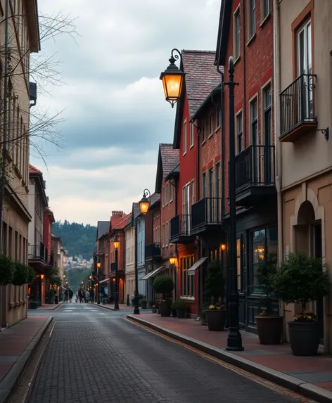 town road side view